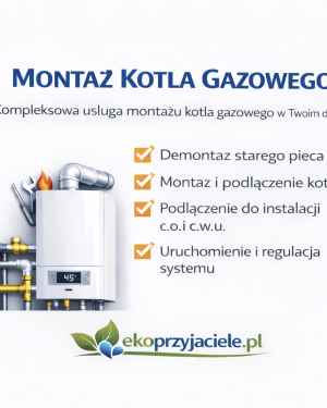 montaż kotła na gaz