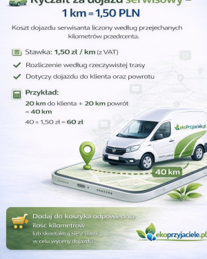 dojazd serwisowy – rozliczenie za 1 km